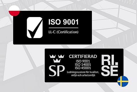 ISO 9001 Certified in Sweden and Poland | BORGA